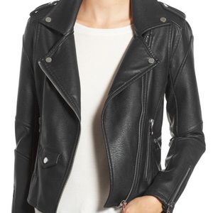 Faux Leather Moto Jacket